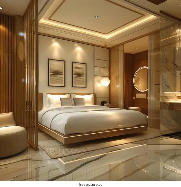 Hotel Room Interior Design and Amenities