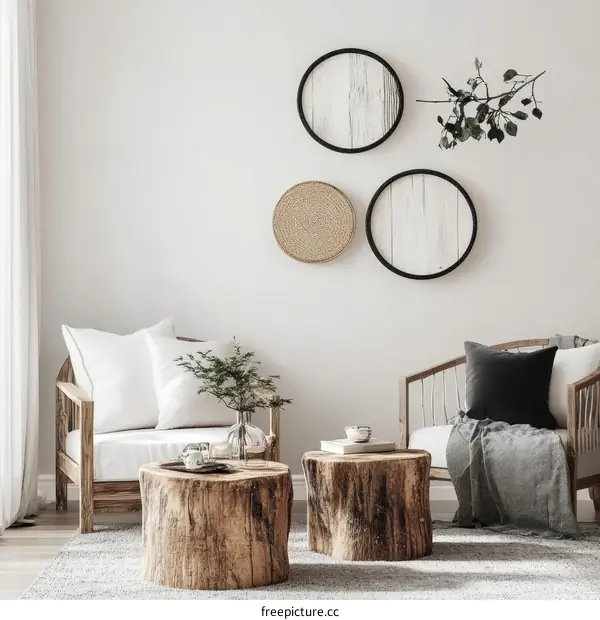 Modern Rustic Living Room Interior Design