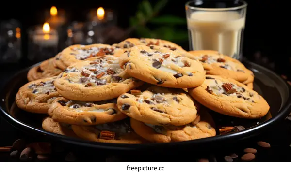 Chocolate Chip Cookies with Milk