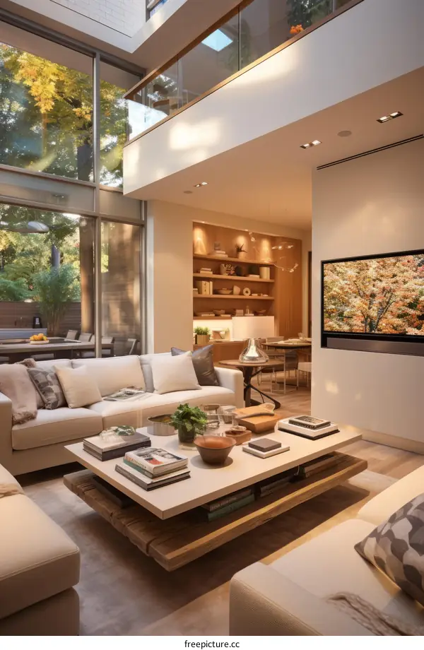 Modern living room interior design