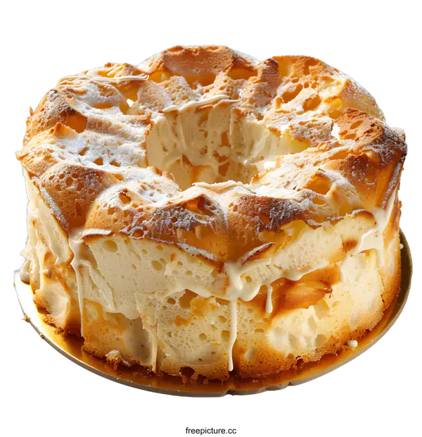 [Transparent Background PNG]A delicious looking cake with white icing on top