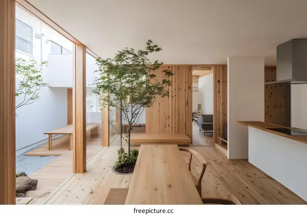 Modern Minimalist Interior Design With Wood Elements
