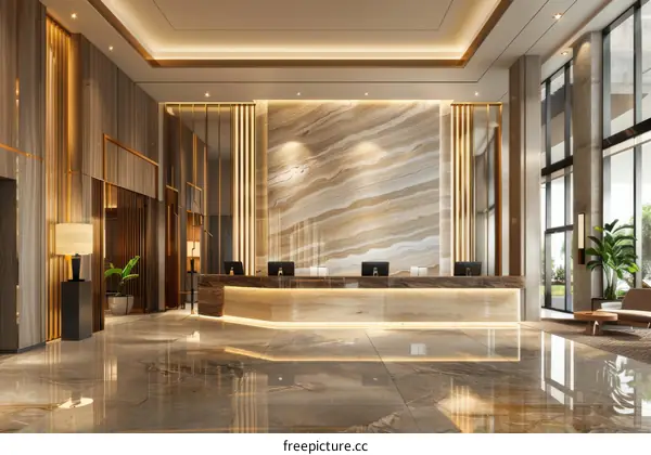 Modern Hotel Lobby Interior Design