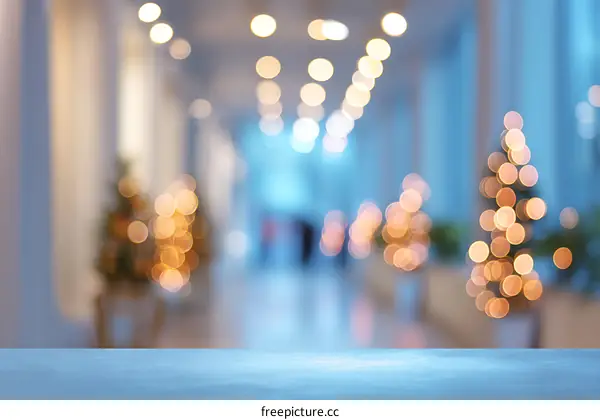Holiday Season Blurred Interior Decor