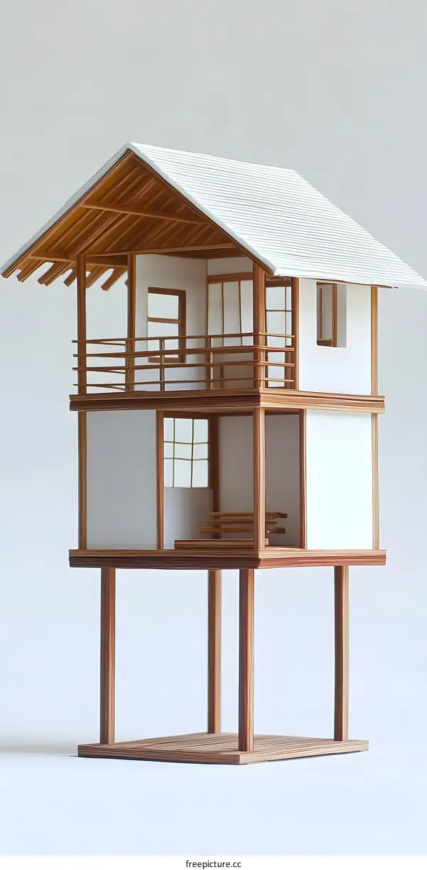 Modern Japanese Style House Model