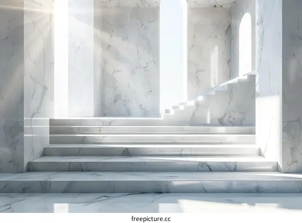Modern Architectural Marble Staircase Design