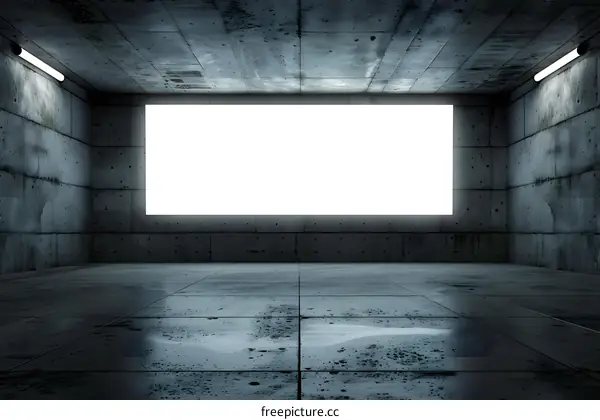 Empty Room With Blank Wall