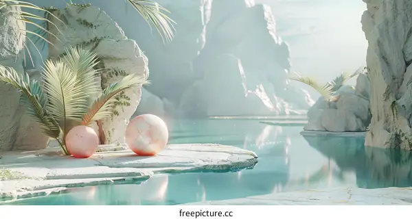 Epic Landscape with Majestic Mountains and Tranquil Lake