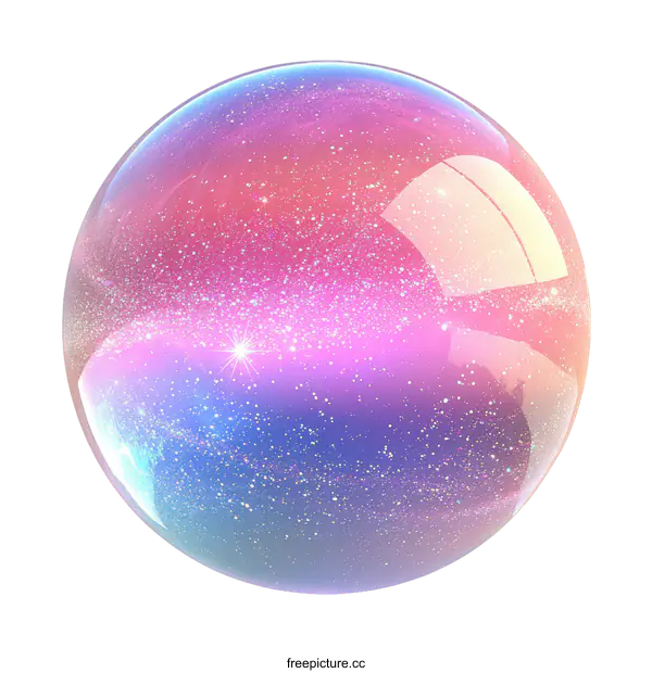 [Transparent Background PNG]Abstract Colorful Galaxy Orb