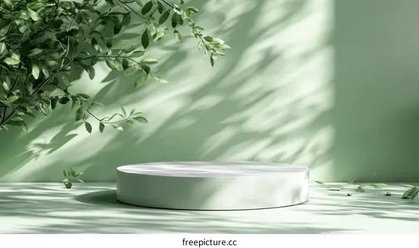 Modern Minimalist Product Showcase with Greenery