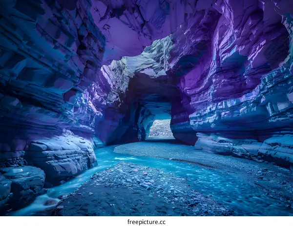 Blue Cave River Underground