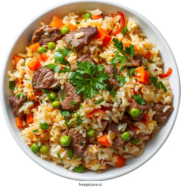 Beef Fried Rice with Vegetables