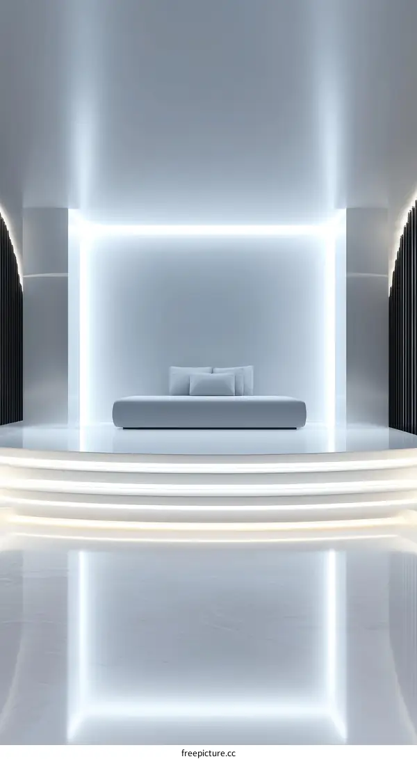 Modern Minimalist Interior Design with a Futuristic Vibe