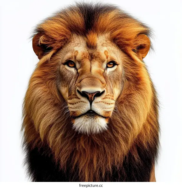 Close-up Portrait of a Majestic Lion