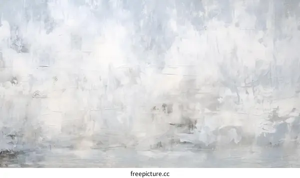 Abstract Painting in Shades of Gray and White