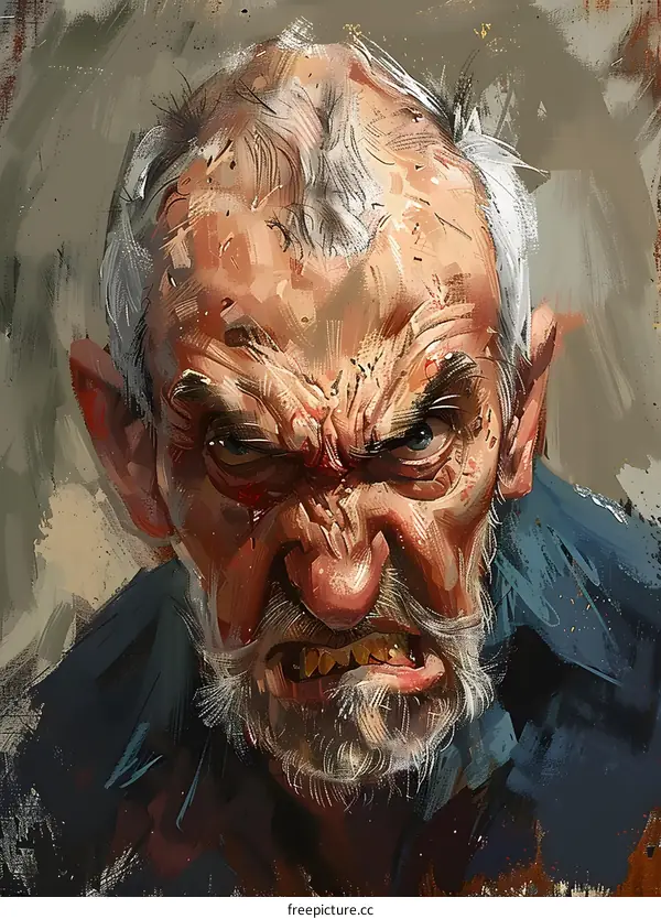 portrait of an old man with a beard