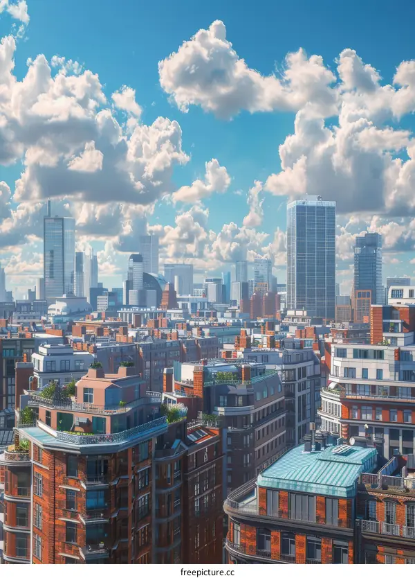 London Cityscape: A View of Modern Architecture