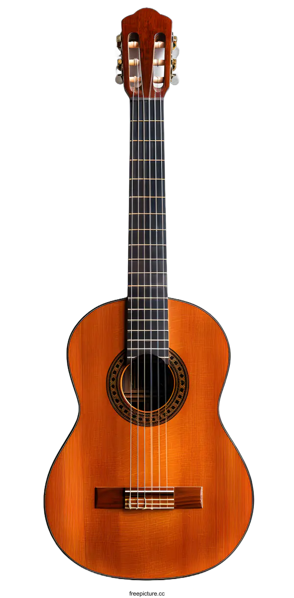 [Transparent Background PNG]Acoustic Guitar Isolated On White Background