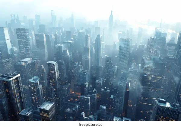 Aerial View of New York City: A Modern Metropolis