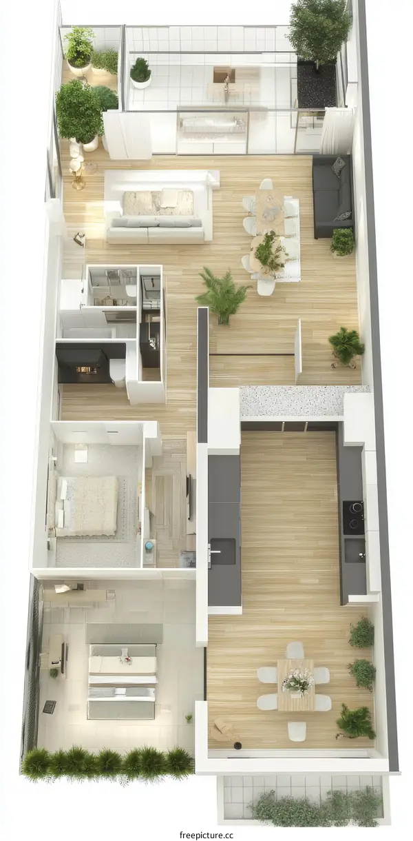 Modern Apartment Floor Plan Design
