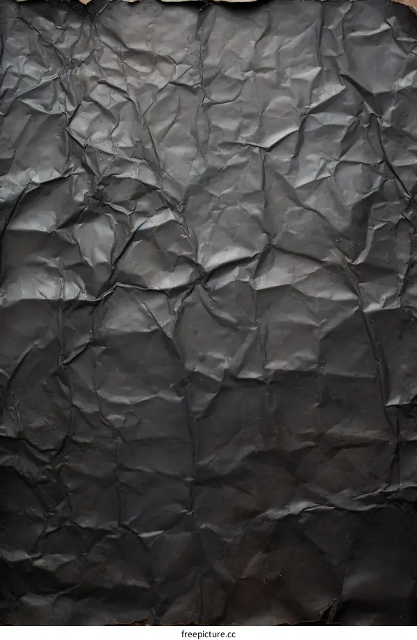 Black and White Crumpled Paper Texture
