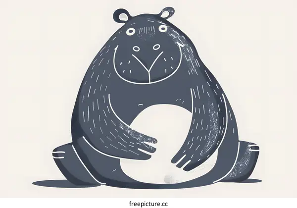 Cute Hand Drawn Bear Illustration