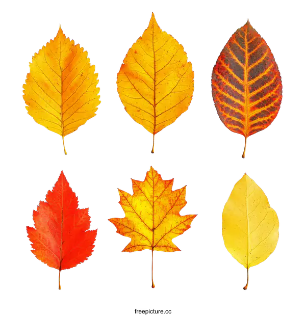 [Transparent Background PNG]Autumn Leaves Collection