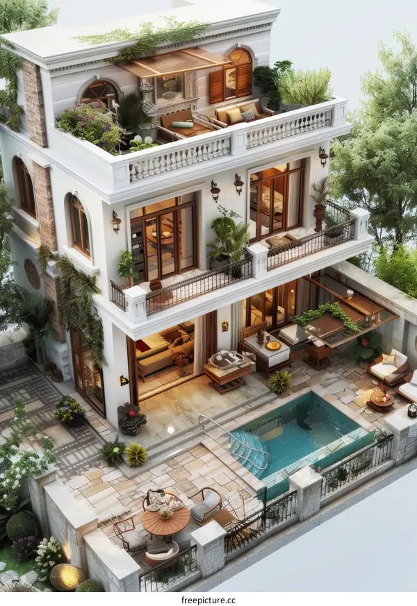 Detailed Miniature Architecture Design