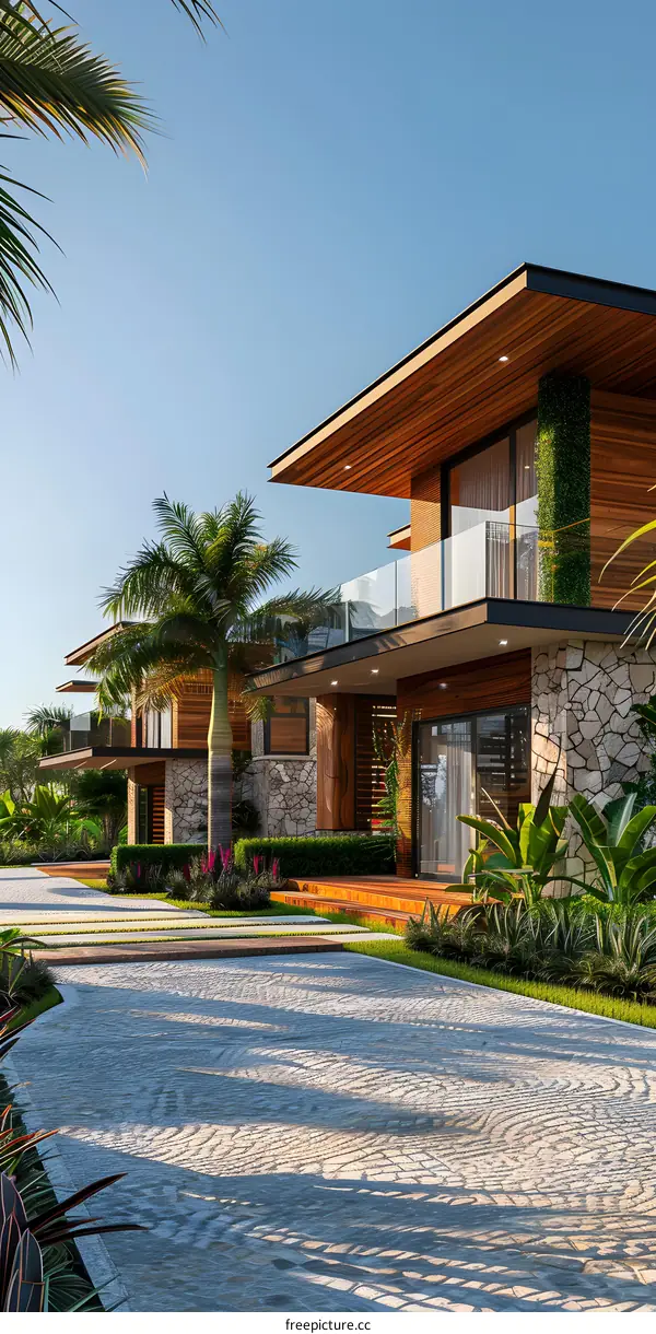 Modern Tropical Villa Exterior