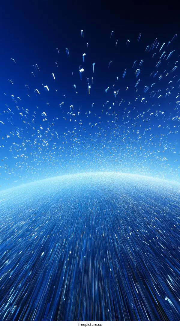 Abstract Blue Light Burst