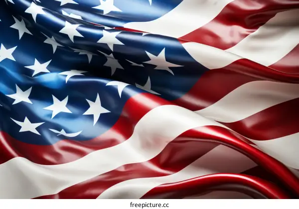 Close-up of the American Flag