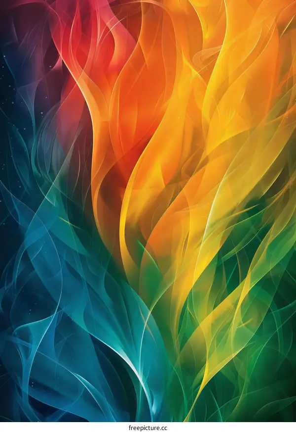 Abstract Multilayer Colorful Background