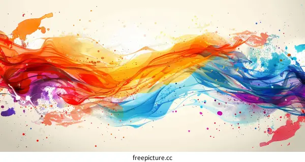 Colorful Wavy Strokes