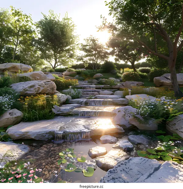 Natural Landscape: Beautiful山水画