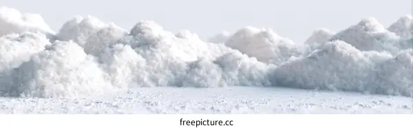 Abstract White Powdery Mountainscape