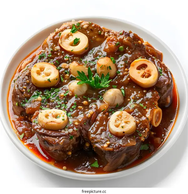 Plate of Braised Beef Cheeks