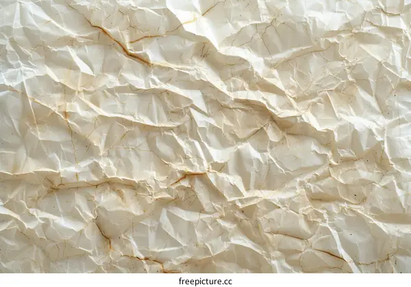 Crumpled paper texture background