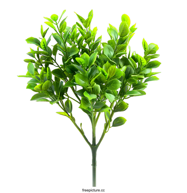 [Transparent Background PNG]Green Artificial Bush Plant Branch