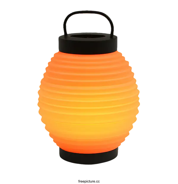 [Transparent Background PNG]Orange Decorative Paper Lantern