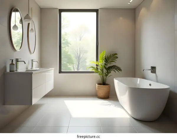 Modern Minimalist Bathroom Interior Design