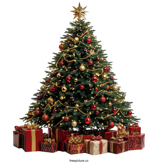 [Transparent Background PNG]Christmas Tree with Gifts