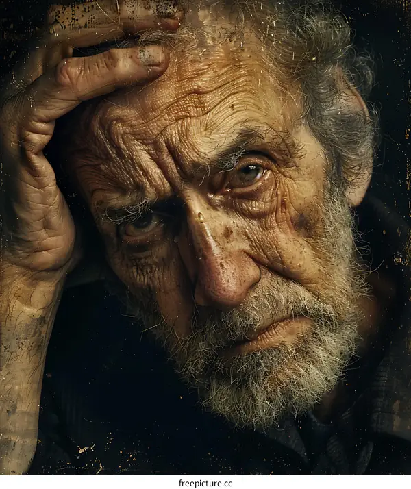 Portrait of an old man