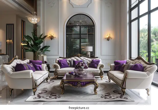 Modern and Classic Living Room Interior Design