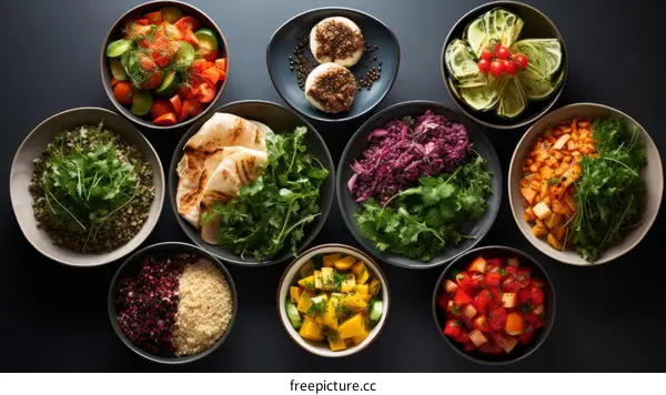 Variety of Healthy Food in Bowls