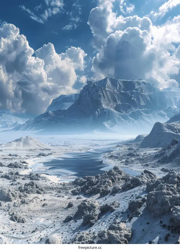 Magnificent Ice Age Glacier