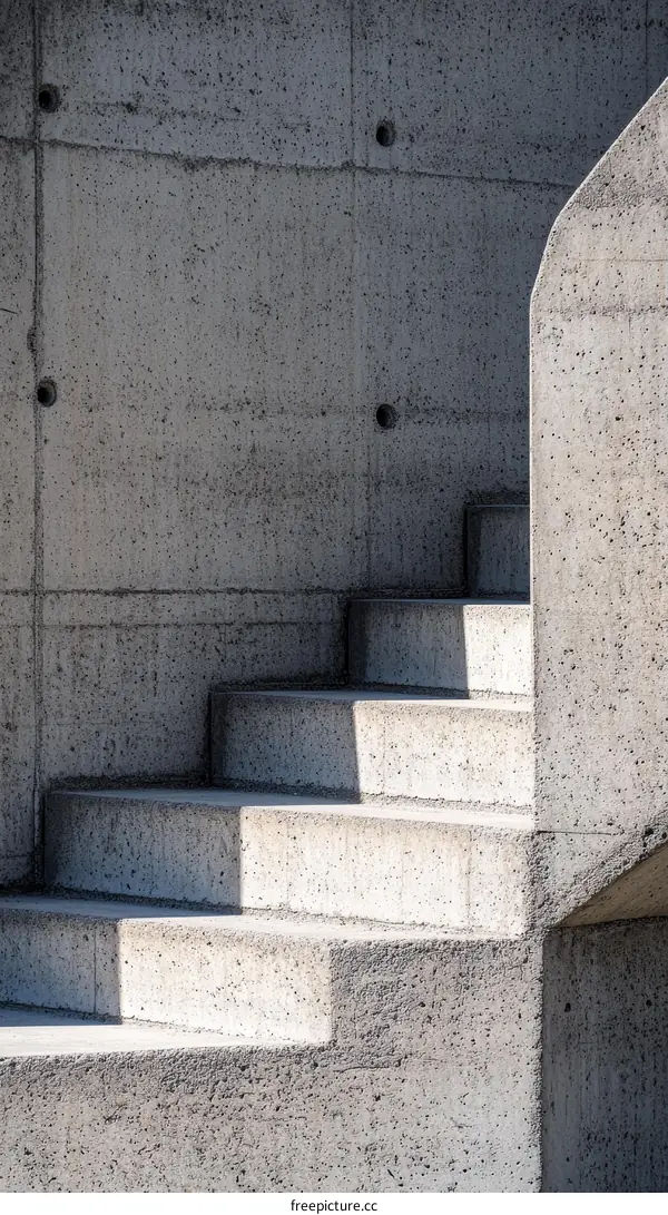 Modern Concrete Stairs Architectural Detail