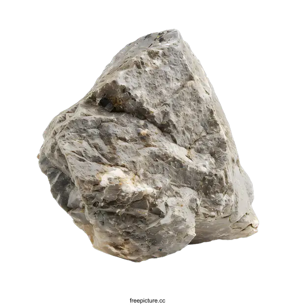 [Transparent Background PNG]Grey Rock Isolated On White Background