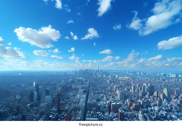 New York City Skyline on a Sunny Day
