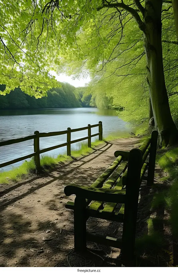 Tranquil Lake in Nature's Embrace