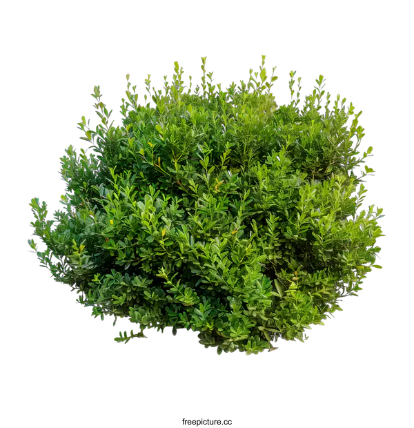[Transparent Background PNG]Green Bush Isolated On White Background